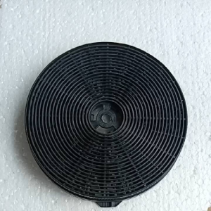 Hamden Charcoal Rangehood Filter - TF2160B TF2260B TF2190B TF2290B. Black circular filter with concentric ridges.