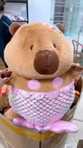 Gấu Bông CAPYBARA Đuôi Cá Ú Nu Size 35/50cm Đáng Yêu