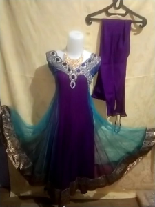 baju india Prelove Swarovski Lingkar dada 80 cm Panjang baju 117 cm