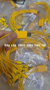 Cáp sạc đa năng 10in1. Dùng Cho các thiết bị nhỏmáy cạo râuquạt miniđèn đọc sáchmáy hút bụi...vv