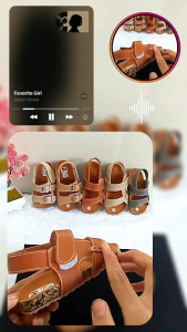 Sandal anak perempuan viral cowok cewek laki-laki umur 3 2 1 tahun Hitam abu-abu Tan krem hijau telur asin model puyuh bintik