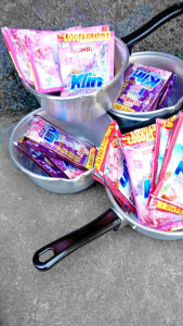 paket hemat promo soklin liquid jumbo 40 ml kemasan 1000+ panci stainles 18cm