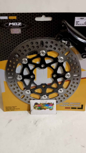 PIRINGAN CAKRAM DEPAN VARIASI MOZ MODEL KTC BULAT BLACK SERIES RING FLOATING DISC BRAKE 260MM + BREKET DNA BAUT 2PCS PNP HONDA MATIC BEAT/ SCOOPY/ VARIO 110 125 OLD/ VARIO 160CBS / SPACY/ GENIO