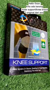 Knee Support Decker Lutut Dengkul Pria Wanita Kualitas Premium Tebal Elastis Avo