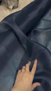 Bahan Kain Organza Polos Premium Silk & Kain Kaca Polos