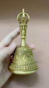 Chuông lắc tay cầm tụng kinh 13 cm