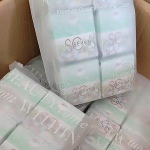 Scseven Sanitary Pad 100% 天然无添加有害物质检测认证 卫生巾