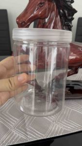 Toples Plastik Tabung 800ml / Toples kue snack 800ml isi 10 Pcs