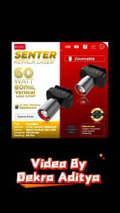 Senter Kepala Laser AK 3686 & Cahaya Putih Outdoor