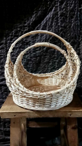Keranjang rotan bulat - hampers rotan - anyaman rotan - keranjang makanan