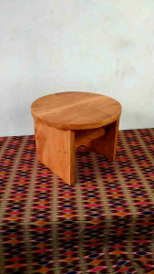 Kursi kayu bulat kurai dingklik bulat jojodog bulat