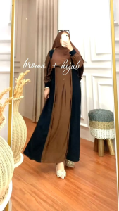 Baju Gamis Lebaran Perempuan Terbaru 2025 Dress Madinah Baju Crinkle Premium