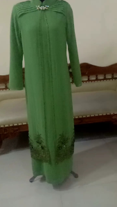 PL Long dress pesta waena hijau