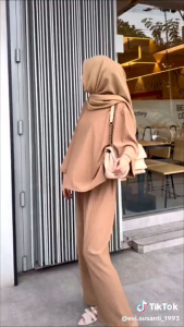 One set Zara viral setelan wanita terbaru GRATIS ONGKIR ONE SET HORNET KNIT SETELAN BAJU DAN CELANA WANITA PANJANG