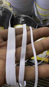 [ROLL] Braided Garter 3mm | 6mm | 12mm Quality Elastic Webbing Garter Black White by TelamartPH