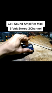 Amplifier Mini 5 Volt New Design. Ampli 5volt Stereo 2 Channel.