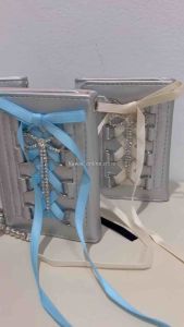 Silver Coquette Wallet Dompet Pita Ribbon Aesthetic Bow Y2K Ballet Style