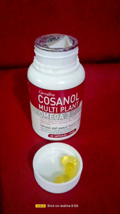 น้ำมันในเลือด กิฟฟารีนโคซานอล ชุดของ 3 จากพืช วิตามินดี ชนิดแคปซูลนิ่ม โคซานอล มัลติ โอเมก้า 3 ออยล์