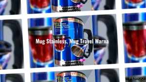 Cangkir Mug Stainless Mug Travel Warna 1Pcs