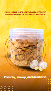 Fried Garlic Chips - Crispy Garlic Slices Homemade 150g