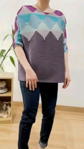 ECLAIRE 003 Blouse Jumbo Oversize Pleats Mutiara Modis Basic Korea Kasual Kerja Santai Import iaaa