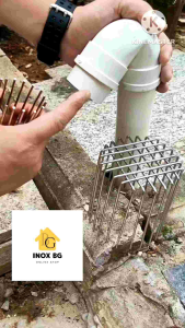 Chặn rác Inox304 ngăn lá cây côn trùng... lắp máng thoát nước ga thoát sàn