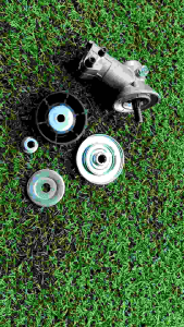 A149หัวเกียร์ (ครบชุด)ขนาด28/9 เครื่องตัดหญ้า 2 จังหวะ (ครบชุดพร้อมติดตั้ง) "ยี่ห้อ" MARUYAMA  มารูยม่า รุ่น MBC411U #สำหรับงานหนัก #แท้ติดเครื่องใหม่มา 