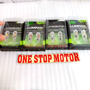 LUMINOS NINE LED T10 GS1 SUPER TERANG 4 LED CSP SEIN SENJA STOP MOTOR MOBIL
