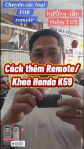 Khóa xe Honda mở nắp pin bo mạch vỏ nhựa đen thiết kế hiện đại phù hợp với xe Honda.
