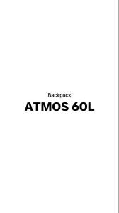 Tas Gunung Carrier Arei Atmos-ADV 60L Arei Outdoorgear