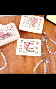 One Two Cloth Cartoon Wallet Cute Ins-Style Zipper Coin Purse & Card Holder Giftable Wallet Dompet Kartun Comel 一二布布钱包