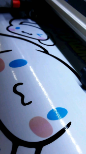 CINNAMOROLL Sticker Dinding size 28 - 45 cm vinyl white waterproof