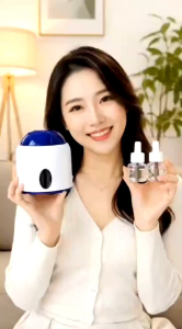 Máy Đuổi Muỗi Xông Tinh Dầu ParPar Tặng Kèm 2 Lọ Tinh Dầu 480h   | Hỗ trợ xua đuổi muỗi   | Lên đến 480 giờ/lọ   | Cắm điện sử dụng