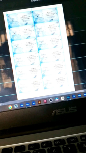 Kartu Souvenir | Kartu Ucapan Terima Kasih | Pakai Nama Mempelai