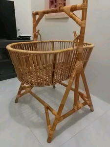 TerlarisBISA COD/BAYAR DI TEMPAT Ayunan Bayi Rotan/ Box Bayi Plus Kasur/Alas