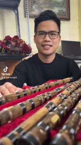 Sáo Dizi trúc tím hai đầu bọc sừng sản phẩm ưa chuộng tặng full phụ kiện khi mua hàng - Sáo Trúc Thanh Tùng