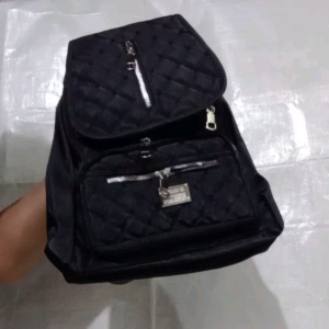 Jiman Bag: Tas Ransel Sekolah Kuliah Kantong Tutup Resleting