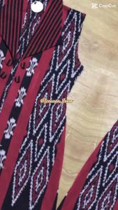 Outer Kutung Tenun Etnik Premium Long Vest Cardigan