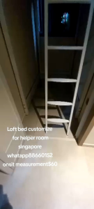 Loft bed customize singapore for helper room/store room/utility/bomb shelter