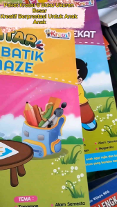 Paket Buku Kreasi Untuk TK A dan TK B Semester 1 & 2 - isi 6 Buku Ukuran Besar Full Color - Lingkar Media
