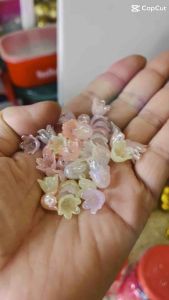 50g nụ hoa linh Lan đa sắc màu dùng để trang trí làm vòng DIY phụ kiện trang sức.
