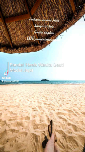 Sandal Heel Teplek Hak Tahu Wanita V010