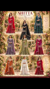 [PRE-ORDER] 2026 SEPT WOMEN HEAVY EMBROIDERY PAKISTANI SHARARA GHARARA 3 PIECE SUIT SET WITH DUPATTA READYMADE INDIAN KURTI WEDDING PARTY DINNER DEEPAVALI FESTIVE DRESS M TO 2XL