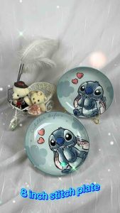 Disney Stitch / Mickey Mouse / Minnie / Daisy / Donald Duck Ceramic Plate (1pc) - Exquisite Ceramic Cartoon Series