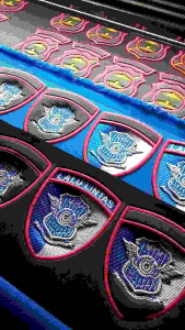 LOGO LALU LINTAS/POLANTAS BET POLRI BORDIR TIMBUL TERBARU