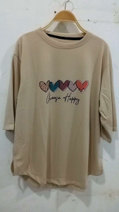 Kaos Oversize Wanita & Kaos Wanita Lengan 3/4 LD 120 PJ 70