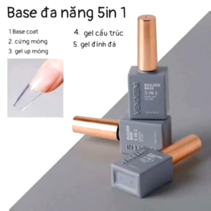 Base gel đa năng 5 in 1 Vendeeni 15ml ( dán móng úp đính đá nối móng cứng móng ẩn phụ kiện )
