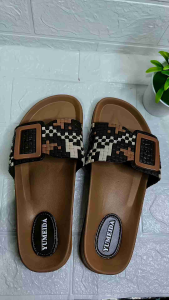 TS Sandal Selop Wanita Anyaman Terbaru 2442L Sendal Cewek Gesper Soft EVA & PVC Strap Anti Susut Shoes