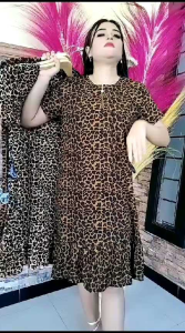 baju dress wanita busui jumbo rampel baju daster cewek macan baju daster busui resleting depan bisa utk jumbo free ongkir bisa cod harga murah promo