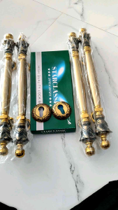 FULLSET GAGANG PINTU RUMAH - HANDLE TARIKAN PINTU RUMAH KUNINGAN TERMURAH
